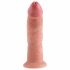 King Cock 9 - dildo z objemko (23 cm) - naravni 