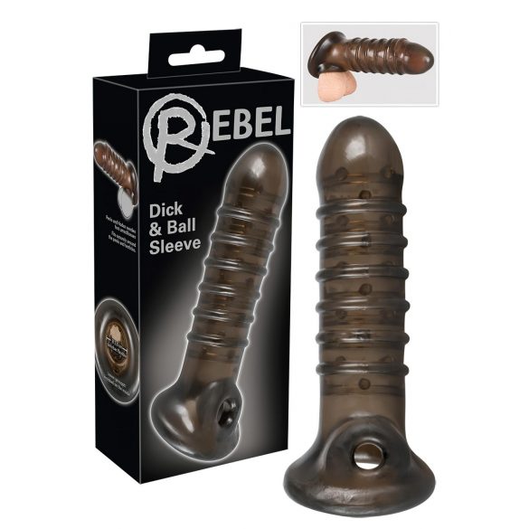 Rebel - rebrasto ogrinjalo za penis (dim) 