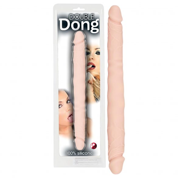 You2Toys - Dvojni Dong - 100% silikonski dildo (naravni) 