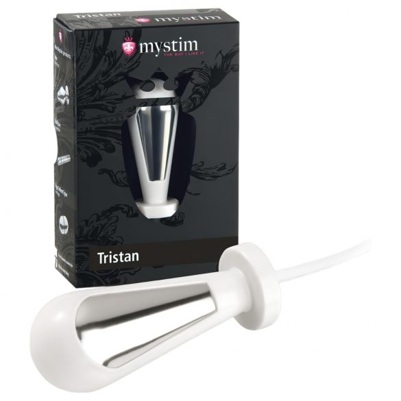 Mystim Tristan - elektro analni dildo (bela)