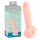 Medicinski - medicinski silikonski dildo (18 cm) - naravni 