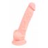 Medicinski - medicinski silikonski dildo (18 cm) - naravni 