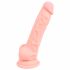 Medicinski - medicinski silikonski dildo (18 cm) - naravni 