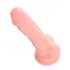 Medicinski - medicinski silikonski dildo (18 cm) - naravni 