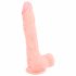 Medicinski - medicinski silikonski dildo (21 cm) - naravni 