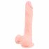 Medicinski - medicinski silikonski dildo (21 cm) - naravni 