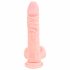 Medicinski - medicinski silikonski dildo (21 cm) - naravni 