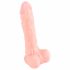 Medicinski - medicinski silikonski dildo (21 cm) - naravni 