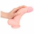 Medicinski - medicinski silikonski dildo (20 cm) - naravni 