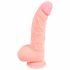 Medicinski - medicinski silikonski dildo (20 cm) - naravni 