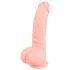 Medicinski - medicinski silikonski dildo (20 cm) - naravni 