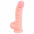 Medicinski - medicinski silikonski dildo (20 cm) - naravni 