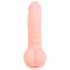 Medicinski - medicinski silikonski dildo (20 cm) - naravni 