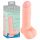 Medicinski - ravni medicinski silikonski dildo (20 cm) - naravni 