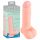 Medicinski - ravni medicinski silikonski dildo (20 cm) - naravni 