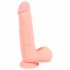 Medicinski - ravni medicinski silikonski dildo (20 cm) - naravni 