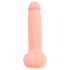 Medicinski - ravni medicinski silikonski dildo (20 cm) - naravni 