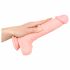 Medicinski - medicinski silikonski dildo (24 cm) - naravni 