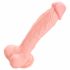 Medicinski - medicinski silikonski dildo (24 cm) - naravni 