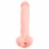 Medicinski - medicinski silikonski dildo (24 cm) - naravni 