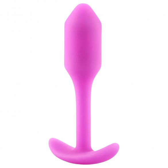 / b-vibe Snug Plug 1 - analni dildo z notranjo utežjo (55 g) - roza 