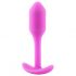 / b-vibe Snug Plug 1 - analni dildo z notranjo utežjo (55 g) - roza 