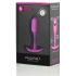 / b-vibe Snug Plug 1 - analni dildo z notranjo utežjo (55 g) - roza 