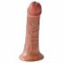 Dildo King Cock 6 (15 cm) - rjav 