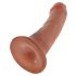 Dildo King Cock 6 (15 cm) - rjav 