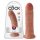 Dildo King Cock 8 (20 cm) - temno naraven 