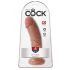 Dildo King Cock 8 (20 cm) - temno naraven 