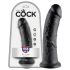 King Cock 8 dildó (20 cm) - črna