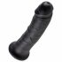 King Cock 8 dildó (20 cm) - črna