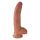 Kraljevski dildo s testisi 9 (23 cm) - rjavi