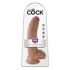 Kraljevski dildo s testisi 9 (23 cm) - rjavi