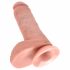 Kralj Petelin 8 dildo z modom (20 cm) - naravno