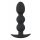 Black Velvet Heavy - 145g sferični analni dildo (črn) 