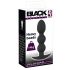 Black Velvet Heavy - 145g sferični analni dildo (črn) 