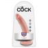 Dildo King Cock 7 (18 cm) - naravni 