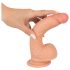 Realistixxx - realistični dildo s priseskom (22 cm) - naravni