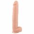 realisticixxx Giant 3XL - tapadotaped realistični veliki dildo (42cm) - naravni 