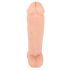 realisticixxx Giant 3XL - tapadotaped realistični veliki dildo (42cm) - naravni 