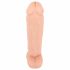 realisticixxx Giant 3XL - tapadotaped realistični veliki dildo (42cm) - naravni 