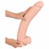 realisticixxx Giant 3XL - tapadotaped realistični veliki dildo (42cm) - naravni 