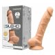 Silexd 7 - dildo z objemko - 17,5 cm (naravni) 