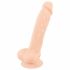 Silexd 7 - dildo z objemko - 17,5 cm (naravni) 