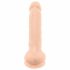 Silexd 7 - dildo z objemko - 17,5 cm (naravni) 