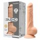 Silexd 9,5 - dildo z objemko - 24 cm (naravni) 