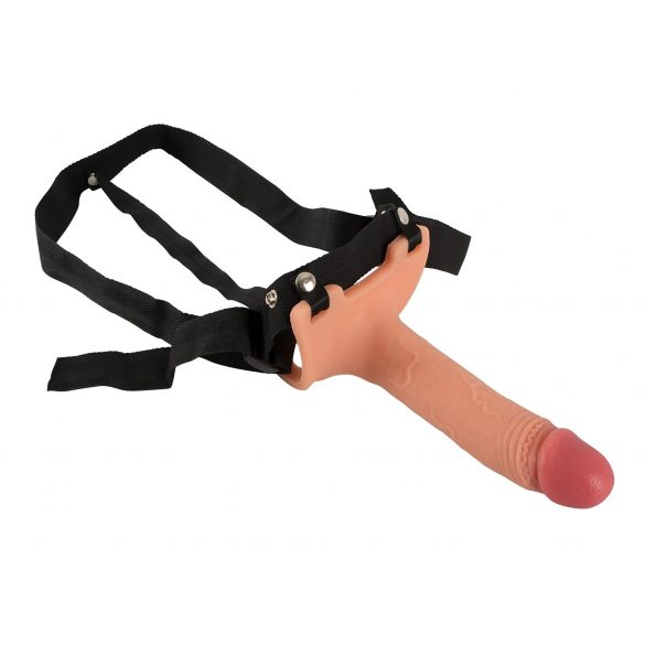 Realistixxx Strap-on - strap-on, votel, realističen dildo (naravni) 