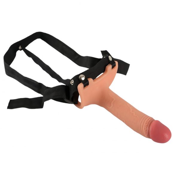 Realistixxx Strap-on - strap-on, votel, realističen dildo (naravni) 